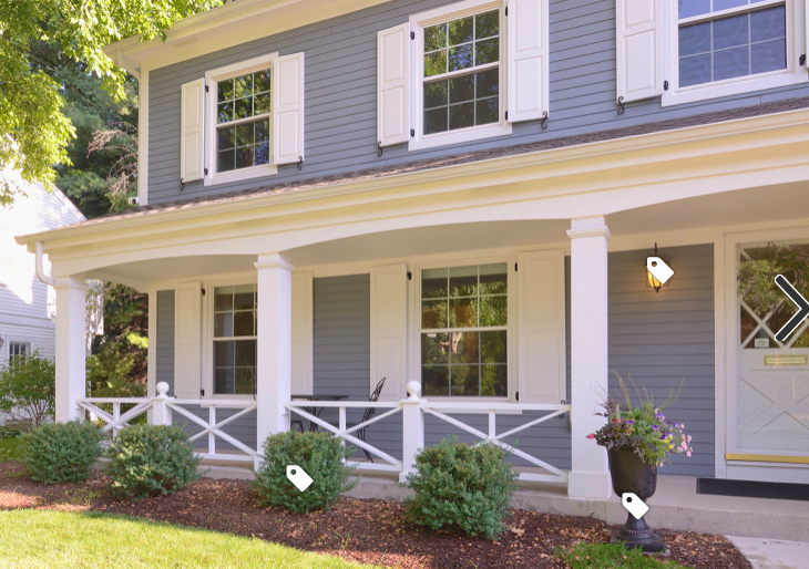 gray and white exterior house paint colors