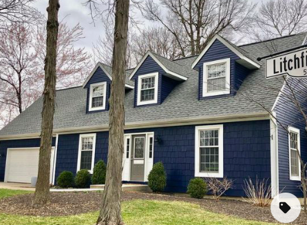 Sherwin Williams Naval exterior paint color