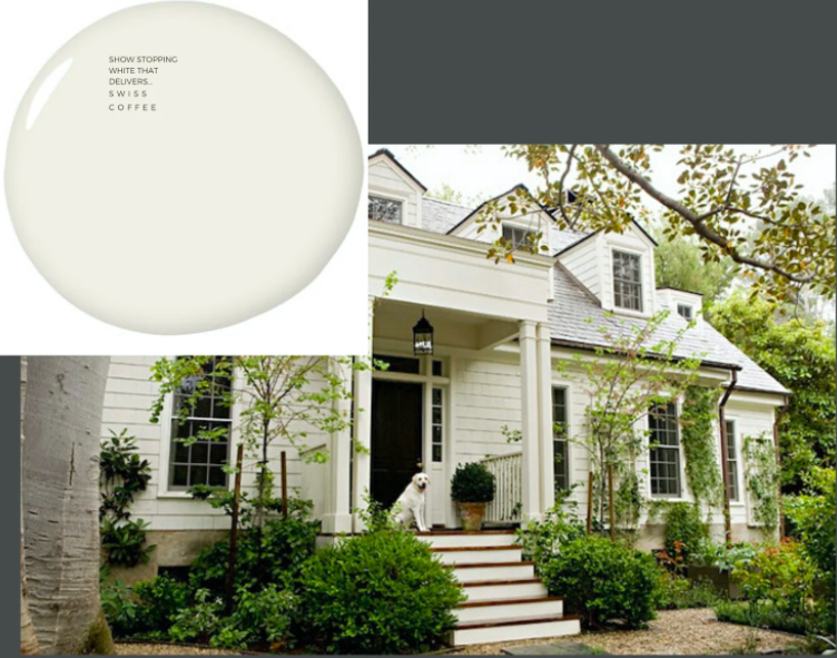 swiss coffee paint color exterior house