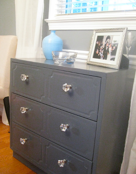dresser painted in pencil point