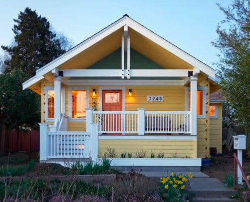Sherwin Williams Daffodil yellow exterior paint color
