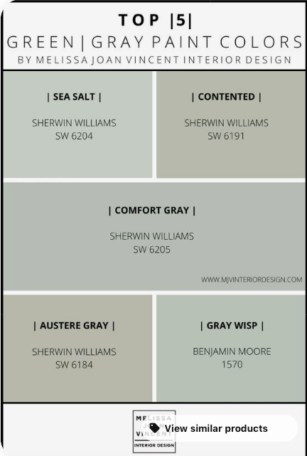 green gray paint color visual