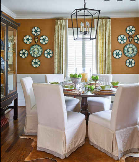 Picture of plates on Dining room walls