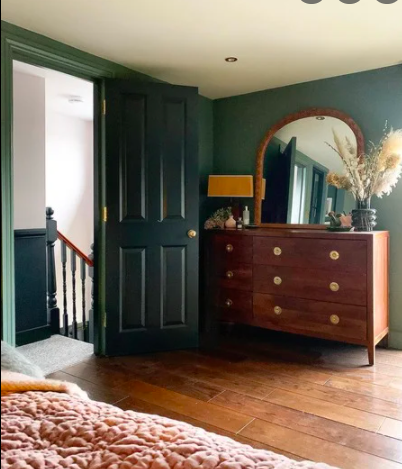deep green paint color bedroom