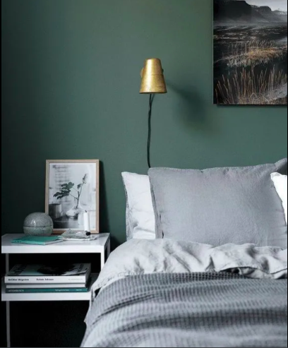 Green Smoke bedroom wall