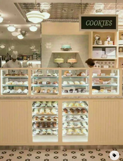 neutral bakery interior