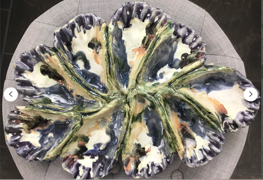 wisteria miagi oyster plate