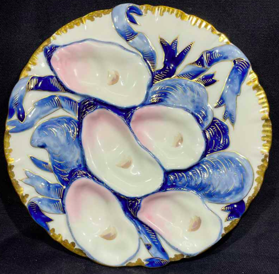 turkey mold oyster plate