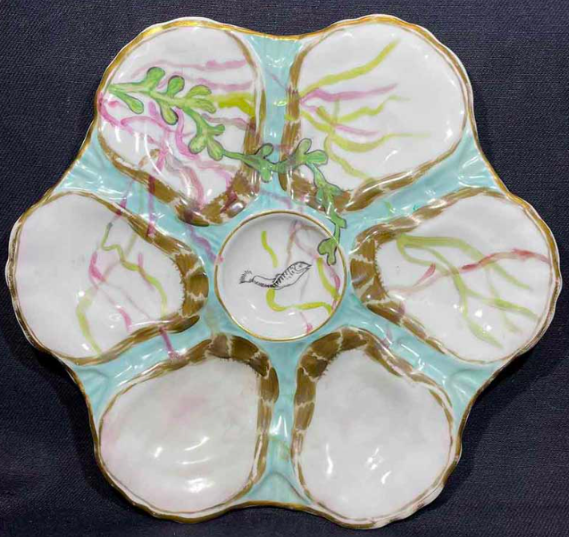 scalloped edge oyster plate